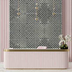 Самоклеящаяся PET мозаика Sticker Wall 300х300х4 мм Черно-белый (D) SW-00002448 Южноукраинск