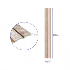 Декоративна PS рейка Sticker Wall 122*2900*12мм (D) SW-00001748 Ковель