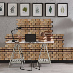 Декоративна панель ПВХ цегла під коричневий мармур Sticker Wall SW-00001428 960х480х4мм Володимир-Волинський