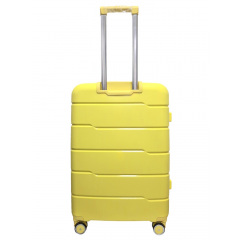 Чемодан средний M+ из полипропилена Milano bag 0305 84л Желтый Фастів
