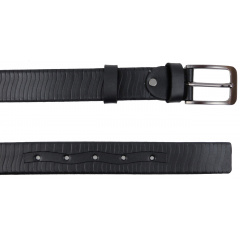 Мужской ремень Skipper 1471-35 132 см Черный (1882186117) Черкассы