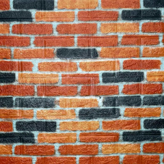Самоклеюча 3D панель Sticker Wall SW-00001440 Під бежево-коричневу цеглу 700х770х3мм Житомир