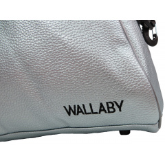 Спортивна сумка для фітнесу зі шкірозамінника Wallaby 313 16л Сріблястий Кропивницький