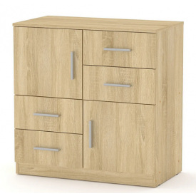 Комод-2+4 Компаніт дсп дуб-сонома