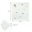 Панель стінова 3D 700*700*4mm зірки та місяць білому тлі (D) Sticker Wall SW-00001970 Хуст