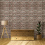 Самоклеюча 3D панель під червоний катеринослав цегла Sticker Wall 20000x700x3мм Бородянка