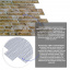 Декоративная ПВХ панель под кирпич Sticker Wall 960*480*4мм (D) SW-00001839 Коричнево-серая Ахтырка
