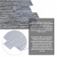 Декоративна ПВХ панель під цеглу Sticker Wall 960*480*4мм (D) SW-00001838 Сіра Херсон