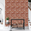 Декоративна ПВХ панель цегла Sticker Wall SW-00001426 960х480х4 мм Коричнево-рожева Балаклія