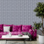 Самоклеющаяся декоративная 3D панель под кирпич серебро 3D Loft 700x770x2мм Харьков