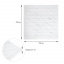 Панель стінова 3D Sticker Wall 700х770х3 мм Білий (D) SW-00002262 Суми
