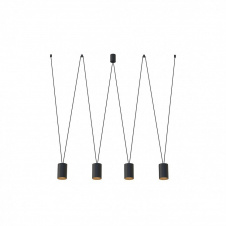 Люстра Nowodvorski 7814 MORE TONE IV BLACK/GOLD