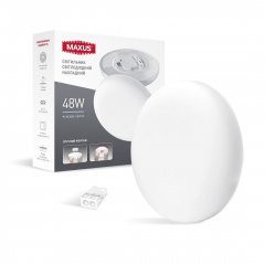 Світильник світлодіодний Maxus SP Surface 48W 4100K Circle Білий (1633) Бушеве
