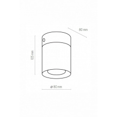 Точечный светильник VICO 1 WH TK-Lighting 3406 Стрий