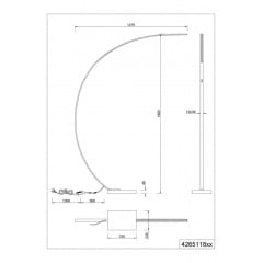 Торшер Trio Bangkok Чорний (426511832) Київ