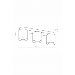 Потолочный светильник VICO 3 BK/GO TK-Lighting 6510 Стрий