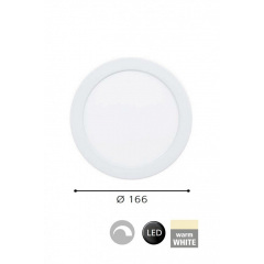 Точечный светильник FUEVA 5 d16,6 LED WW DIM WH Eglo 99192 Чугуїв