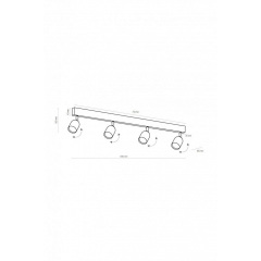 Спот TOP 4-line WH TK-Lighting 1024 Харків