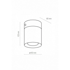 Точечный светильник VICO 1 BK TK-Lighting 3410 Ясногородка