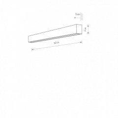 Настенный светильник Nowodvorski 7567 STRAIGHT WALL LED WHITE M Ковель