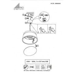 Люстра TRIO BARONESS 308900342 Дніпрорудне