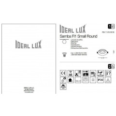 Точечный светильник Ideal Lux SAMBA 150307 Шостка