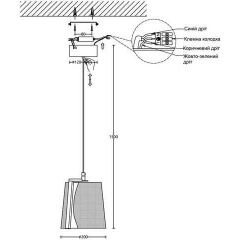 Люстра Laguna Lighting 259 Золотий (25913-05) Ладан