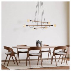 Люстра TK Lighting Helix Коричневий Чорний (TK4950) Обухів