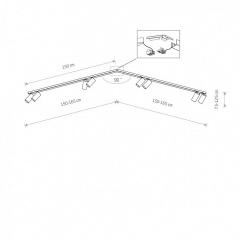 Спот Nowodvorski 7755 MONO CORNER VIII SOLID BRASS Запоріжжя