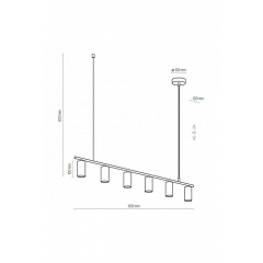 Люстра LOGAN 6 WH TK-Lighting 4423 Бердичів