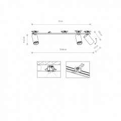 Спот Nowodvorski 7746 MONO SURFACE III SOLID BRASS Кропивницький