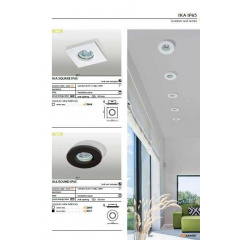 Уличный встраиваемый светильник AZzardo IKA ROUND IP65 AZ3017 Долина