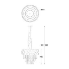 Люстра Zuma Line QUASAR P0506-06A-F4AC Київ
