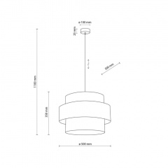 Люстра TK Lighting Calisto Чорний (TK5363) Токмак