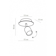 Точечный светильник TOP WOOD 1 BK TK-Lighting 3290 Мелітополь