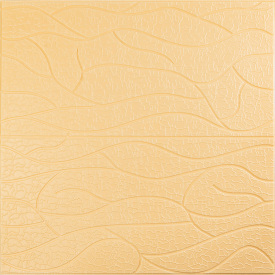 Панель 3D Sticker Wall 700х700х6 мм Бежевий (D) SW-00001949