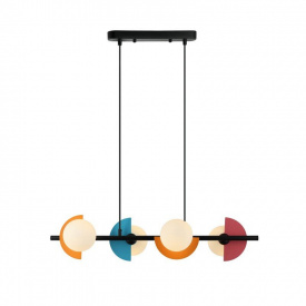 Люстра Italux Nauti Чорний (PND-37482-4-MLTI)