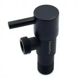 Кран угловой Aquastrong 1/2"х1/2" сантехнический, нержавеющая сталь (D716)