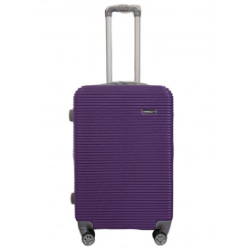 Валіза дорожня середня M Carbon 0508 пластикова Фіолетова