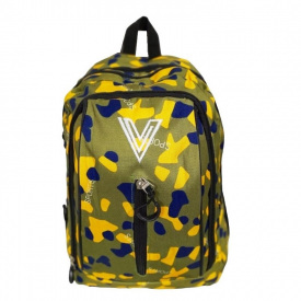 Місткий молодіжний рюкзак на три відділення 18л V Sport Зелений з жовтими Fashion