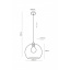 Люстра CUBUS 1 GO/TR TK-Lighting 2742 Біла Церква
