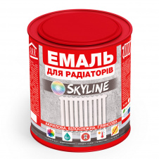 Эмаль для радиаторов акриловая термостойкая глянцевая SkyLine 0.75 л