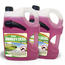 Омивач скла Літній "Bubble Gum" Lotus каністра з носиком 2 шт. x 4 л