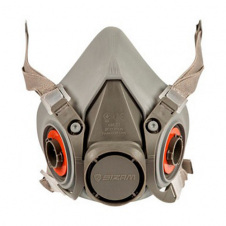 Полумаска серая Sizam PROMASK M 6200 ТПЕ+ABS, размер М