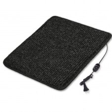 Килимок з підігрівом термоізоляцією та регулятором Теплик Стандарт 50×60 см Чорний