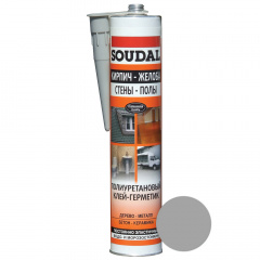 Герметик полиуретановый SOUDAL PU Sealant серый 290 мл Володарськ-Волинський