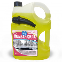 Омивач скла Зимовий -12°C "Лимон" Lotus каністра з носиком 4 л Ірпінь