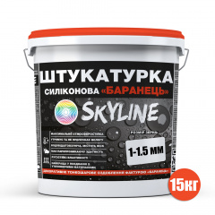 Штукатурка "Барашек" Skyline Силиконовая, зерно 1-1,5 мм, 15 кг Доманівка