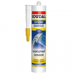 Герметик силиконовый санитарный SOUDAL прозрачный 280 мл Ужгород