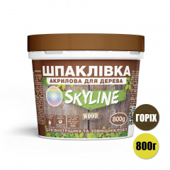Шпаклевка для дерева готовая к применению акриловая SkyLine Wood Орех 800 г Київ